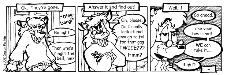 Strip for 2003-02-12 - ** Two-time ding-dong ding-a-ling? Not likely! **