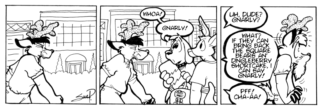 Strip for 2003-06-02 - ** Wow, like, gag me with an antler! **