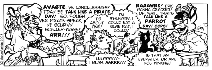 Strip for 2003-09-19 - ** Ahoy, ye lily-livered, seadogs! **
