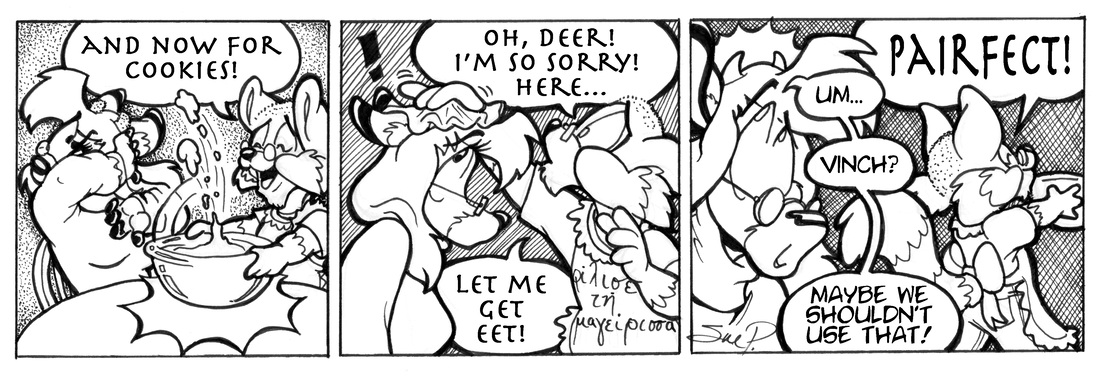Strip for 2003-11-18 - ** That's obviously not the recipe -I- gave him! **