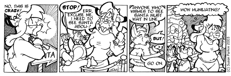 Strip for 2003-12-15 - ** s - Guess I should have made an appointment. **