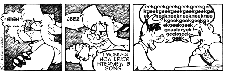 Strip for 2003-12-18 - ** Well, someone's faring well...! **
