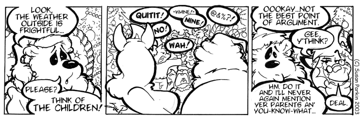 Strip for 2003-12-23 - ** For anyone who's ever said that...pthbbt! **