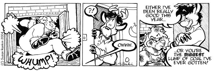 Strip for 2004-01-07 - ** Good thing the fire was out! **