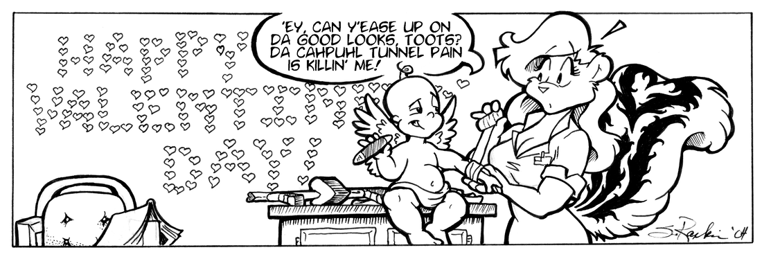 Strip for 2004-02-13 - ** Sounds like a good case for Workman's Comp to me! **