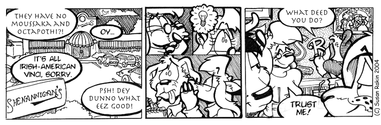 Strip for 2004-03-09 - ** When cultures collide! **