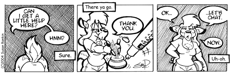 Strip for 2004-08-11 - ** The boogers hit the fan. **