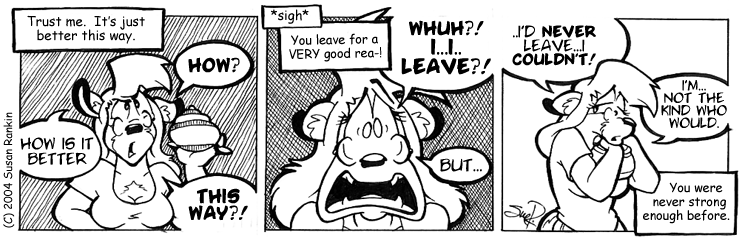 Strip for 2004-08-13 - ** I own a black cat. Why should today be any different? **