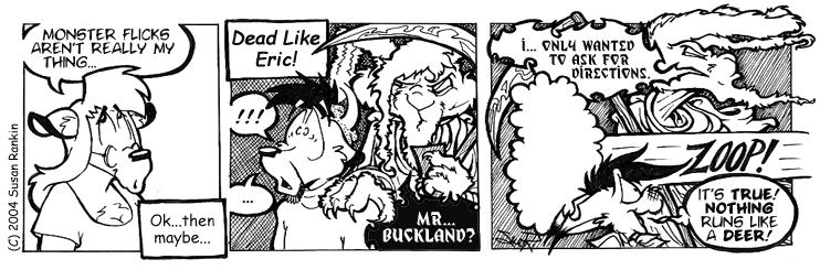 Strip for 2004-08-30 - ** Kinda JUMPY, isn't he, Momma! **