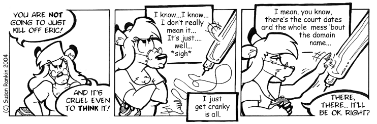 Strip for 2004-09-03 - ** Can they finally agree?  That depen's... **