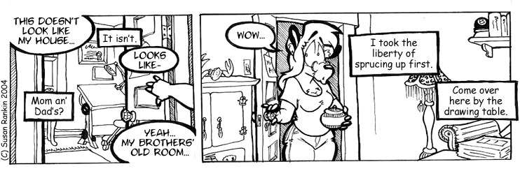 Strip for 2004-09-08 - ** If only it looked this good!  But it's getting there. **