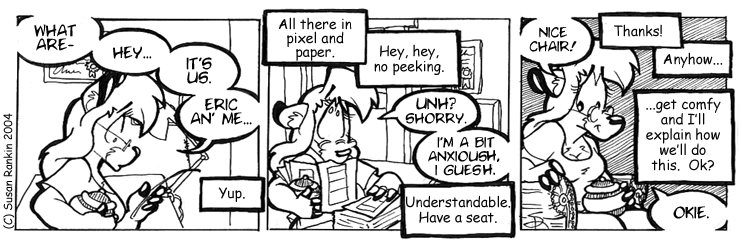 Strip for 2004-09-10 - ** In the hot seat. **