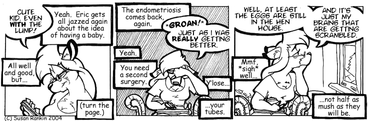 Strip for 2004-09-29 - ** It's just never over easy, is it? **