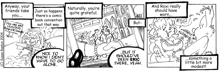 Strip for 2004-10-08 - ** And one lead to Chicago. **