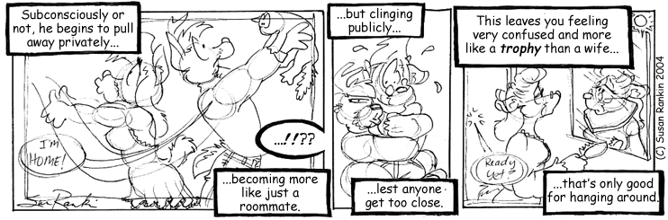 Strip for 2004-10-20 - ** More like a boobie-prize. **