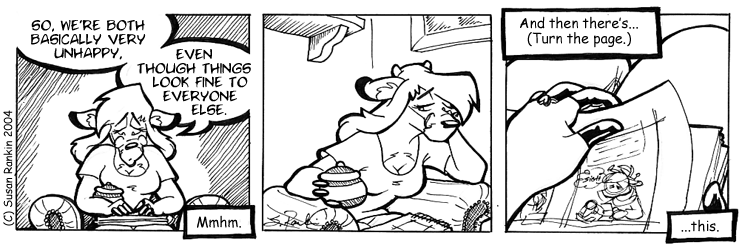 Strip for 2004-10-27 - ** Better to draw one, than jump to one. **