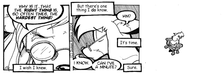 Strip for 2004-11-05 - ** Parting is such sweet sorrow. **