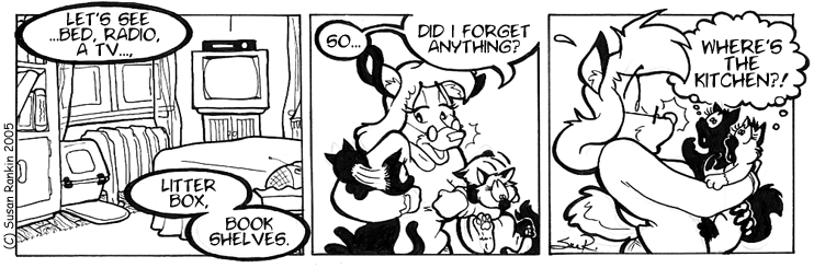 Strip for 2005-01-07 - ** Cats have priorities! **