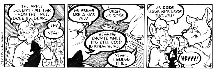 Strip for 2005-04-01 - ** Cartoonists are HAWT! **
