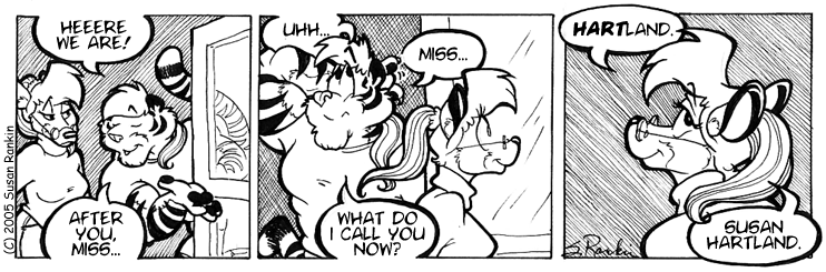 Strip for 2005-04-22 - ** ...is still a smart ass. **