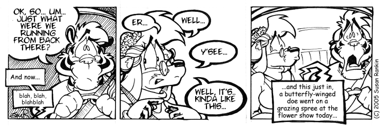 Strip for 2005-10-01 - ** Stupid radio! **