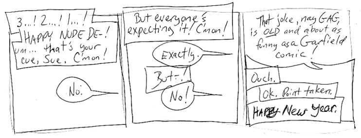Strip for 2007-01-02 - ** Minimalist Cartoon Theatre! **