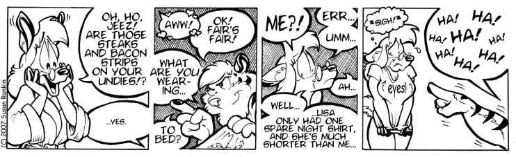 Strip for 2007-03-27 - ** My!  What BIG eyes Sue has! **