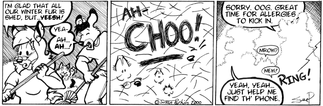 Strip for 2000-05-10 - ** Just look at the fur fly! **