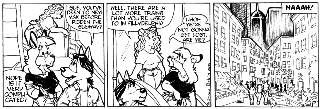 Strip for 2000-07-11 - ** Lost? Naaaah! **