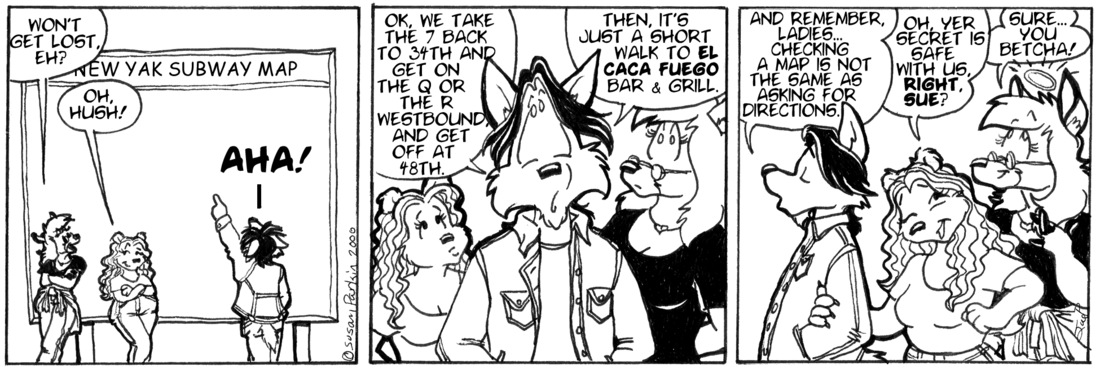 Strip for 2000-07-14 - ** We won't tell... **