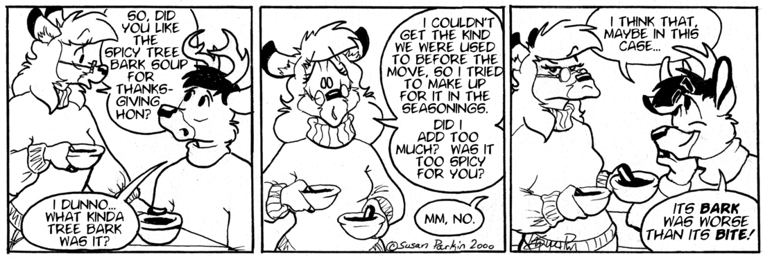 Strip for 2000-11-23 - ** Any bets where that soup is going? **