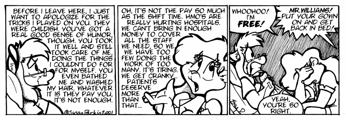 Strip for 2001-02-28 - ** Even skunks agree, HMO's Stink! **