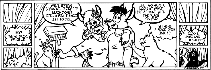 Strip for 2001-03-21 - ** (Spring) - We're Back! Happy Spring! **