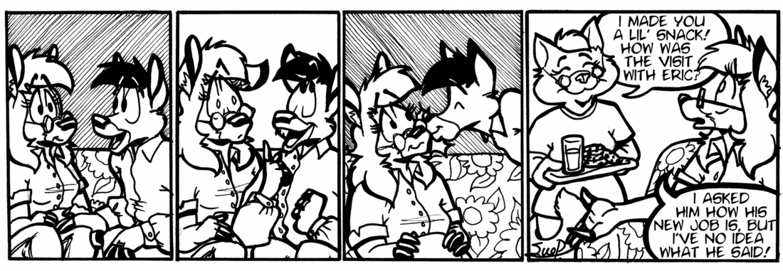 Strip for 2001-05-07 - ** Talk about encrypted messages! Sheesh! **