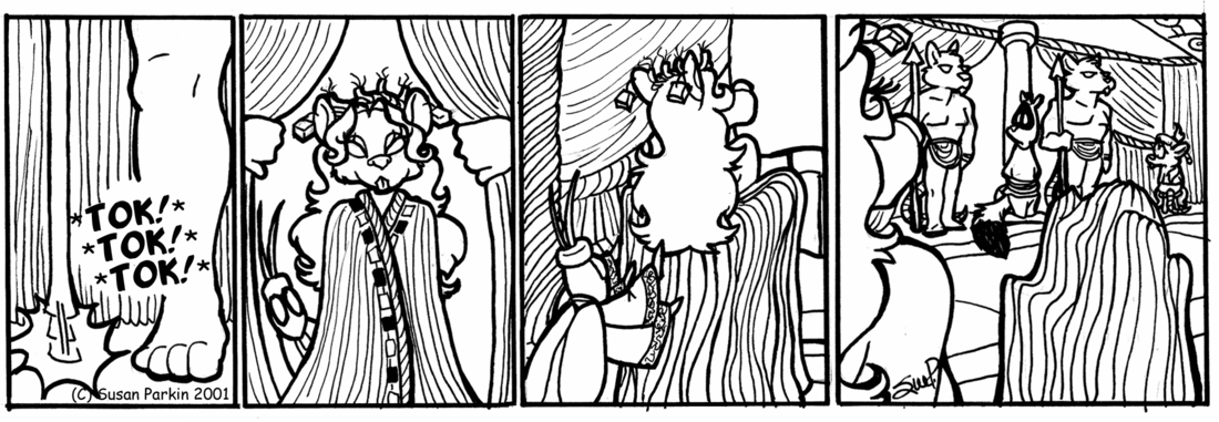 Strip for 2001-07-06 - ** Not exactly what Dan expected, is she? **