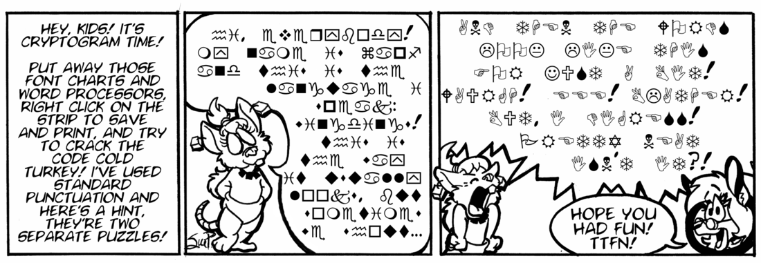Strip for 2001-07-11 - ** It's a workout for your brain! **