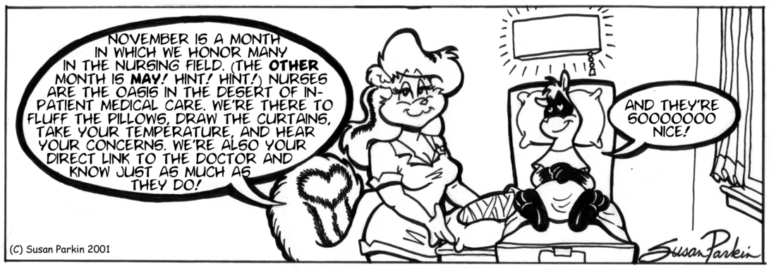 Strip for 2001-11-07 - ** Nurses! Ya gotta love 'em! **