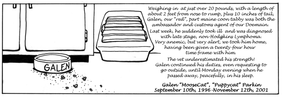 Strip for 2001-11-14 - ** We said goodbye to a dear, old friend... **