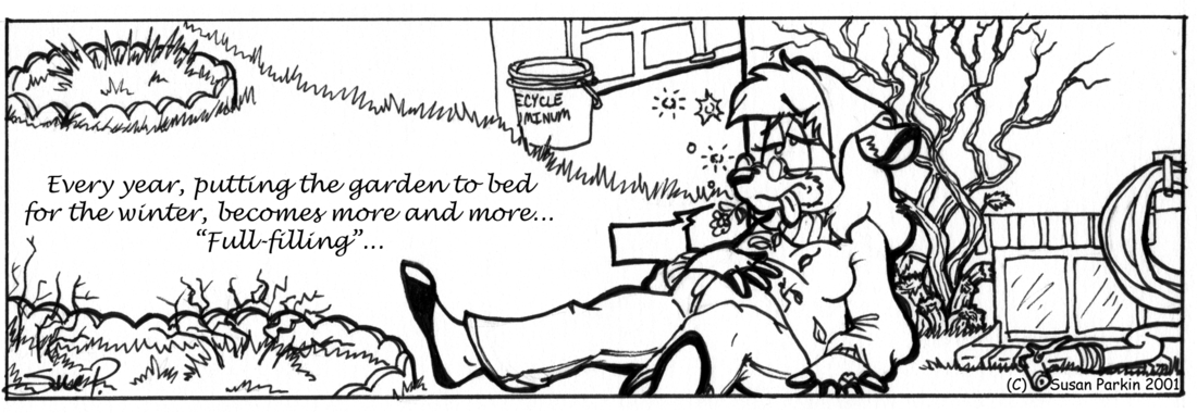 Strip for 2001-12-14 - ** Oooh, the in-doe-gestion... **
