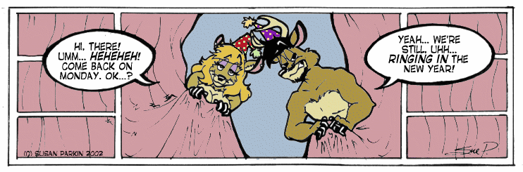 Strip for 2002-01-04 - ** Happy Nude Deer! **