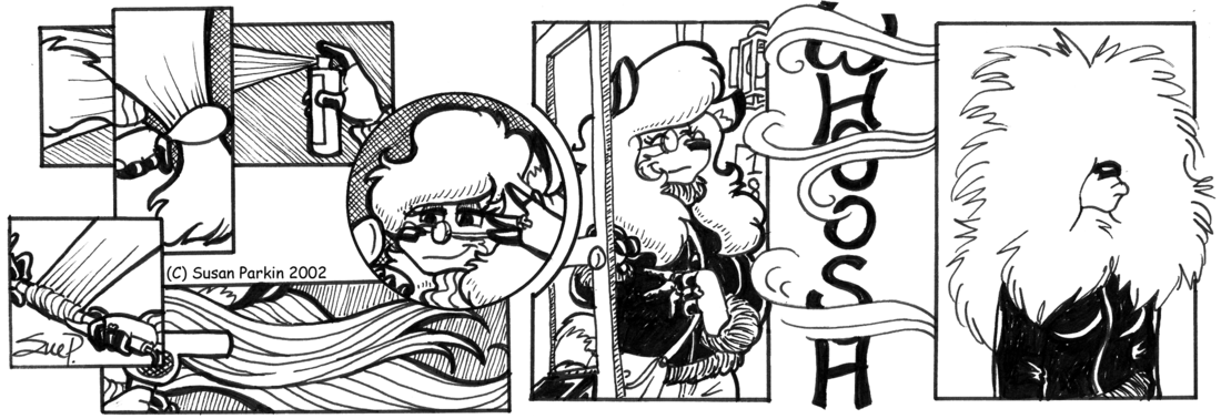 Strip for 2002-02-18 - ** Talk about The Wind-Blown Look... **