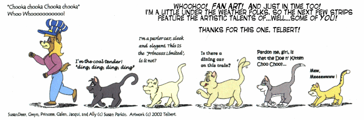 Strip for 2002-02-27 - ** Who says cats can't be trained! **