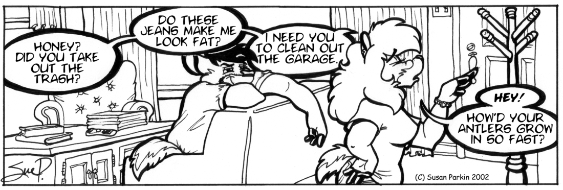 Strip for 2002-05-10 - ** Y'know, I don't think he's listening to me! **