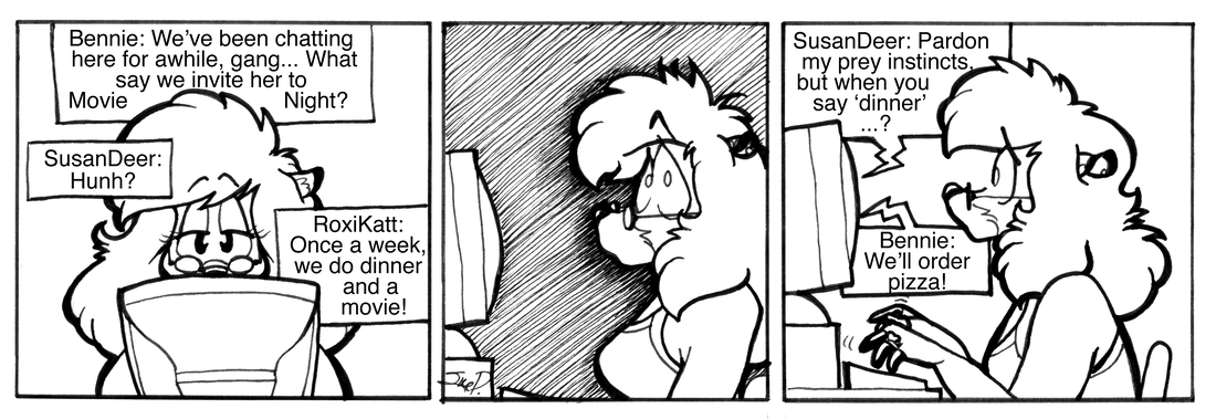 Strip for 2002-08-05 - ** When going out for dinner, one must make sure that one isn't actually ON the menu... **