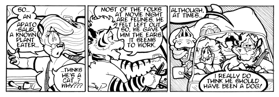 Strip for 2002-08-21 - ** That'd be one BIG pooper scooper. **
