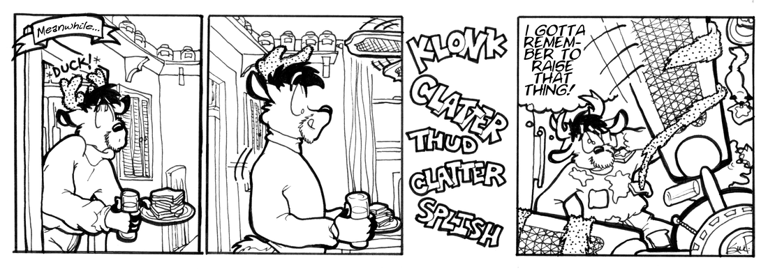 Strip for 2002-10-21 - ** Eric's biggest fan slaps him upside the head! And swipes his velvet! **