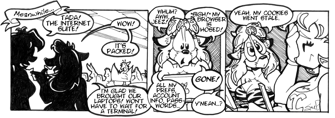 Strip for 2002-12-04 - ** That's the way the browser crumbles! **