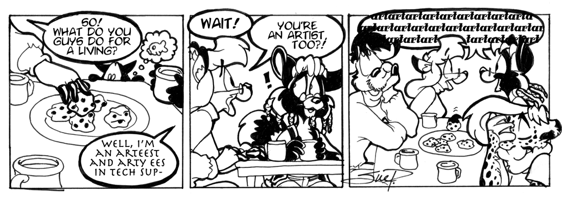 Strip for 2003-04-14 - ** Finally! It's Sue's turn to geek! **