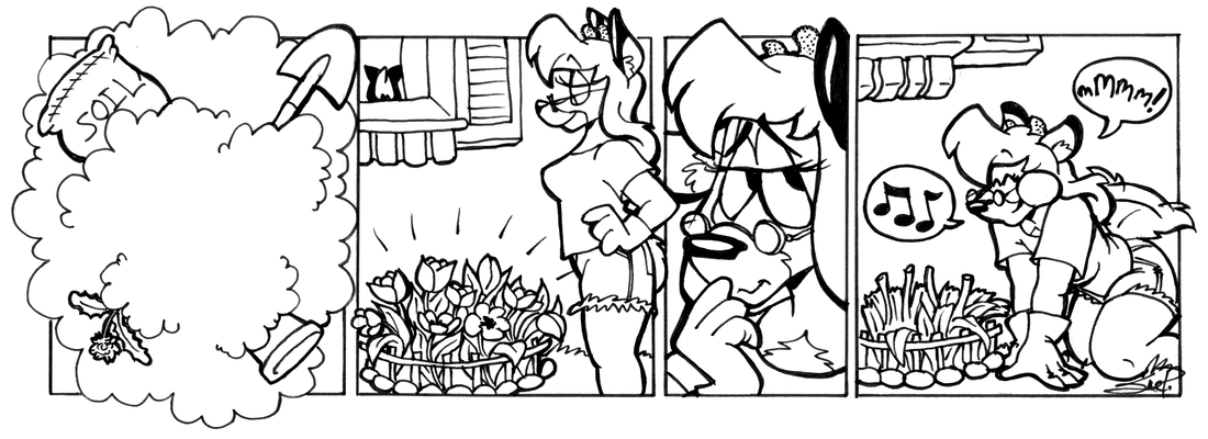 Strip for 2003-04-25 - ** I lose more tulips this way... **