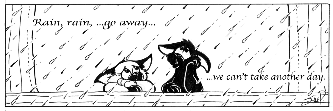 Strip for 2003-06-06 - ** When it rains, it purrs...er..pours. **